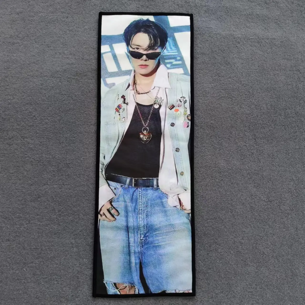 New Fabric Cheering Slogans Banners Custom Print kpop slogan banner Towel