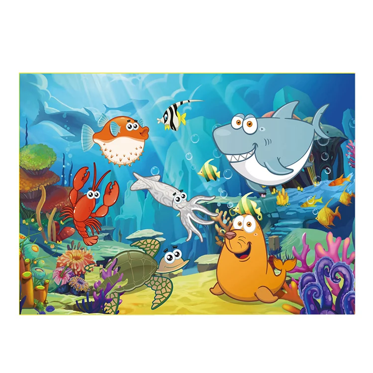 Custom cardboard puzzle personalised educational toy puzzle games play floor puzzle