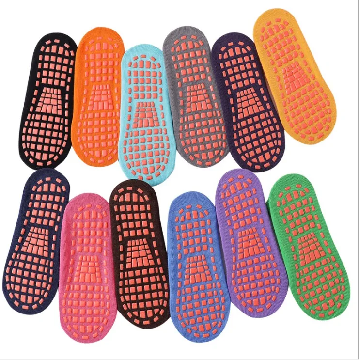 
Kids adults Anti-Slip trampoline Cotton Breathable Short Elasticity Sport Boy Girl Outside Child Socks 