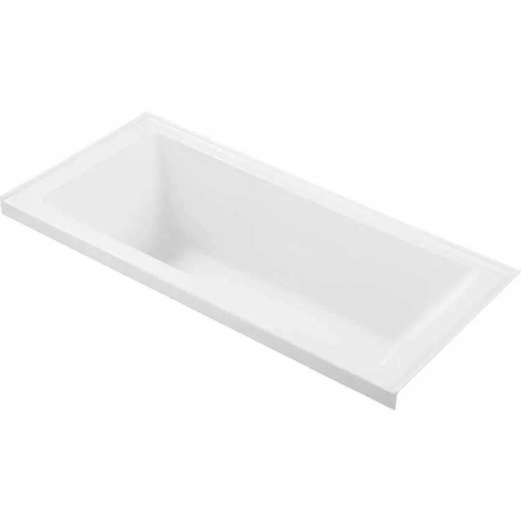OEM ODM Bathroom Adult White Drop In Soaking Bathtub Acrylic Bathtub