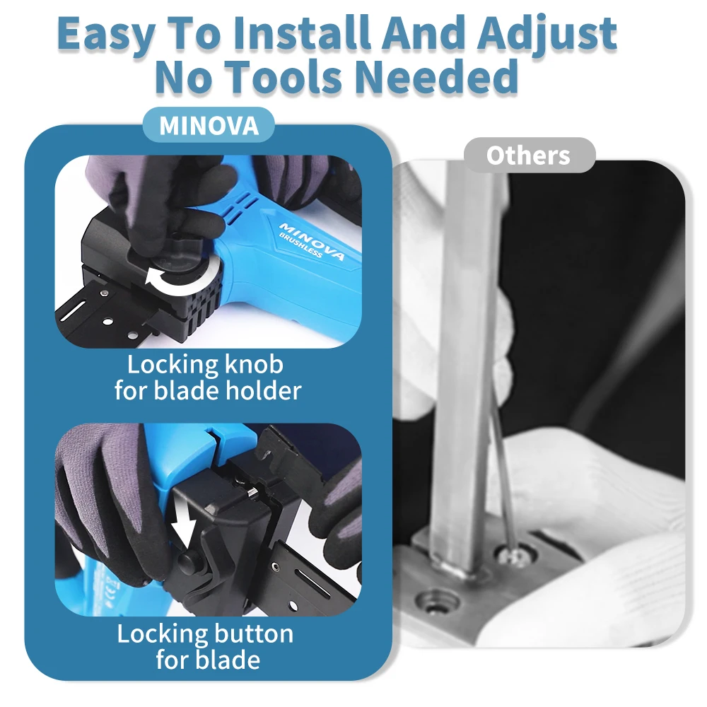 Wholesale MINOVA Double-blade Insulating Material Saw One-Handed Portable Machine For Cutting Rock Wool