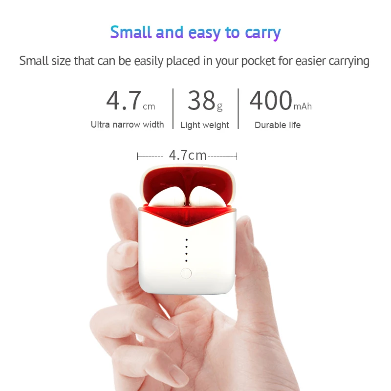 CE New P20 TWS Blue tooth 5.0 wireless earphones super bass headset with wireless charging PK i30 i60 i80 for Huawei