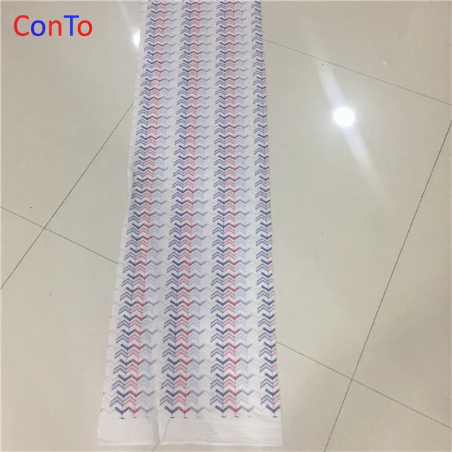 Лучшая цена, многоцветная жесткая Европейская кружевная ткань