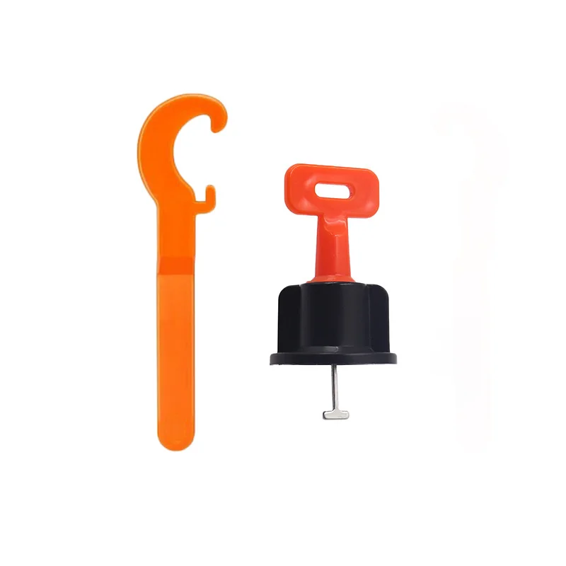 JNZ Premium Quality 50pcs/bag Floor Tiling Tools Plastic Metal Material Reusable Tile Leveling System With 1pcs Wrench