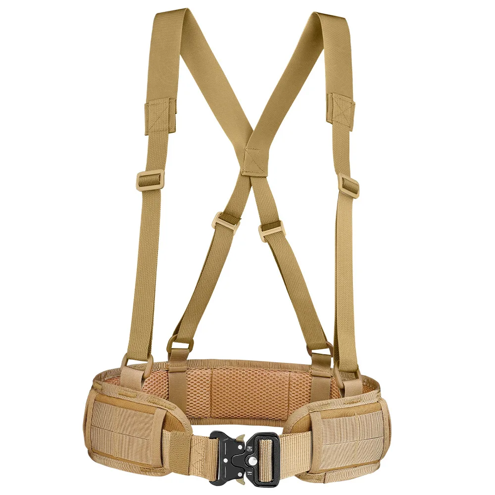 Outdoor Tactical Belt Equipment Multi-Functional Quick Release Tactical Belt Cobra Buckle Adjustable Nylon Belt
