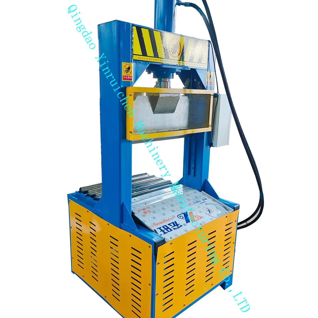 XQL-80 Vertical Rubber bale Cutter with table/rubber splitter