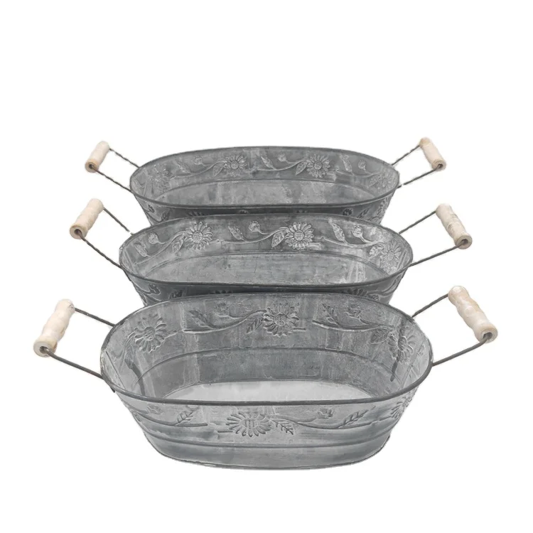 
YZS-Lace pattern MD Iron Flowerpot Lace Pattern Flower Pots Manufacturer 