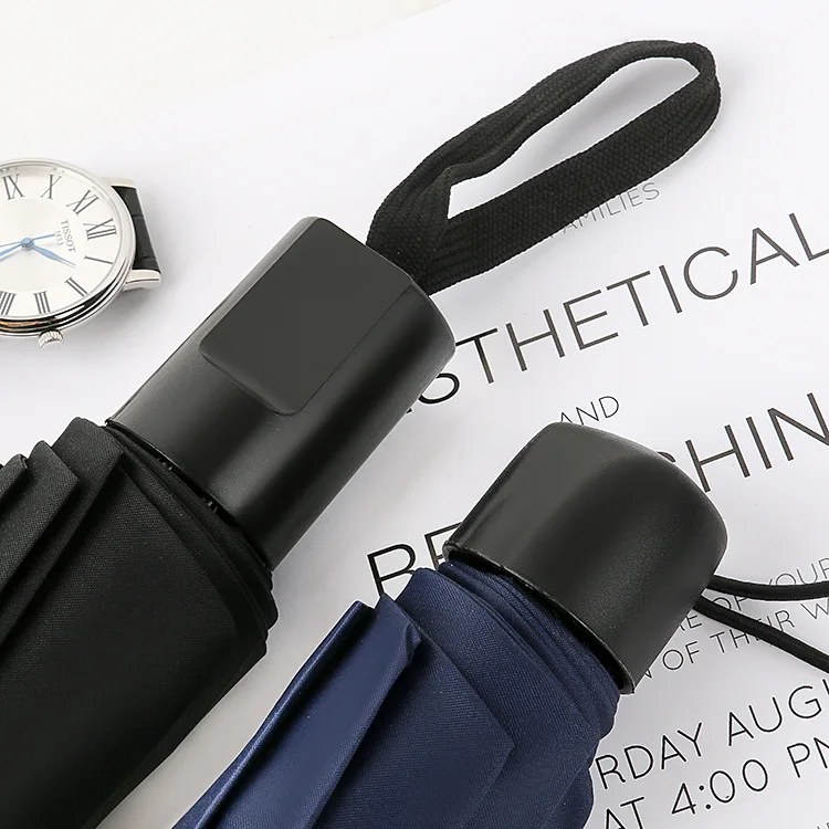 25 inch Promotional Colourful Unique Travel Custom Printed 3 Folding Umbrella For The Rain Waterproof