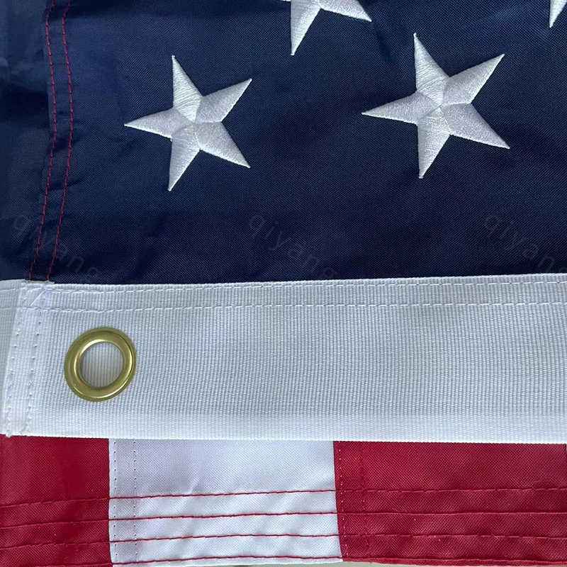 Printing Custom Flags Embroidery USA Flag,3x5ft 90*150cm Polyester World Outdoor banners
