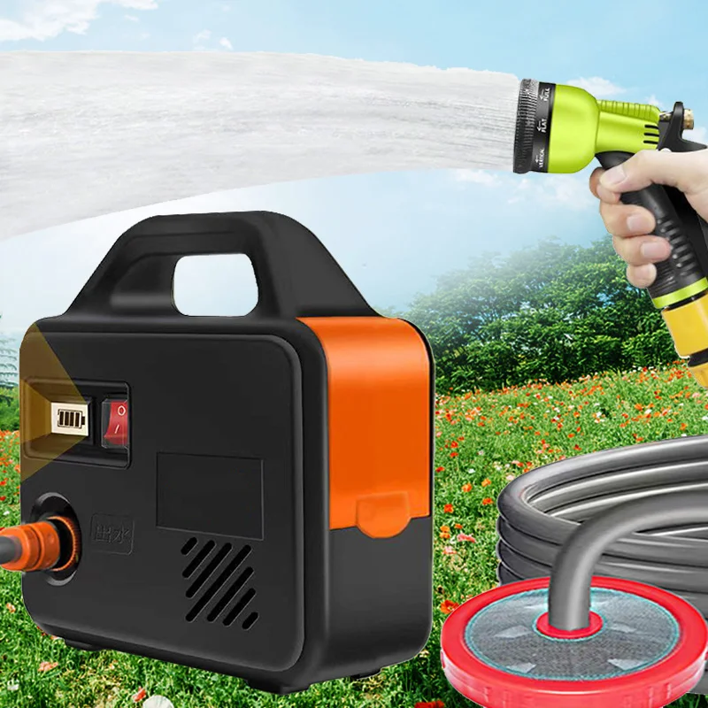 Садовый литиевый аккумулятор, автомойка, сельскохозяйственный оросительный водяной насос, портативный водяной насос для цветов и овощей, мембранные насосы