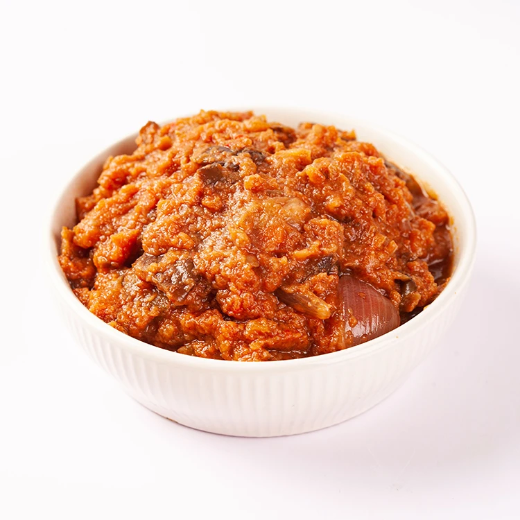 Made in China Ready To Eat Food Mix Salty Bottle Fresh Eggplant Sauce For Sale