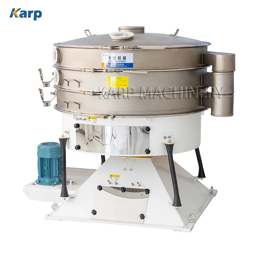 High Capacity Food Industry Baobab Powder Vibrating Separator Moringa Powder Tumbler Screen