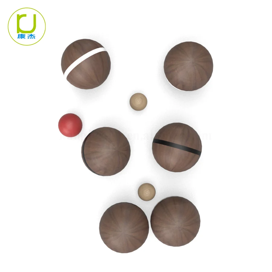 Black and White Monochrome Screen Printing Throwing Game Set Bocce Ball for Kids and Adults