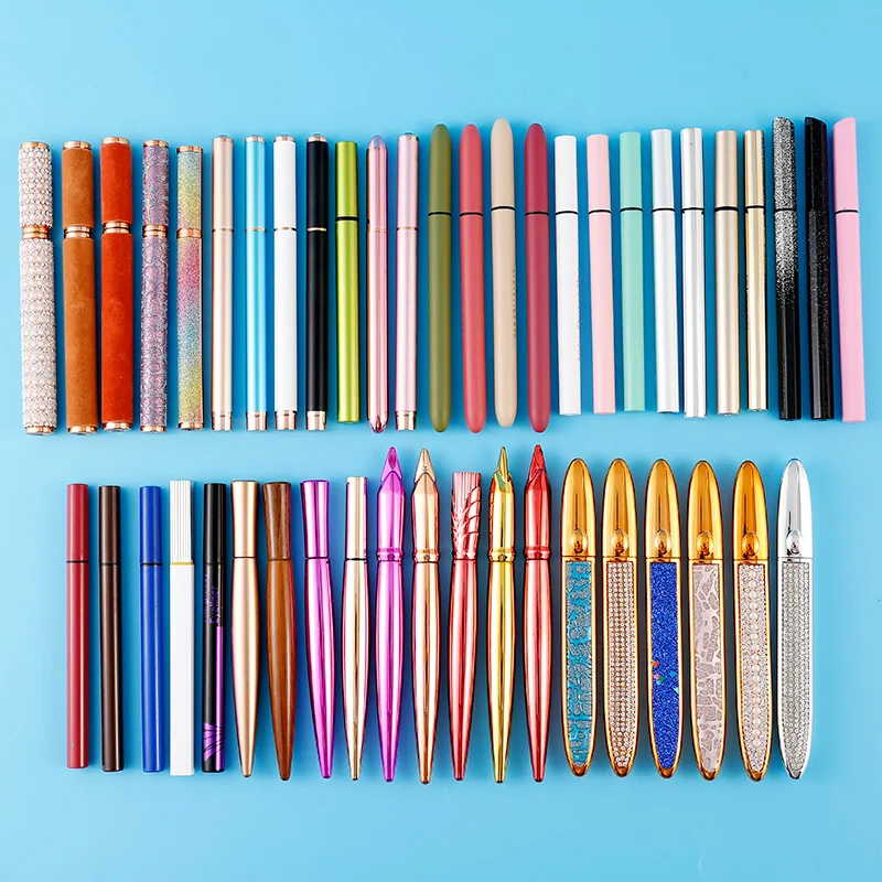
Private label magic water activated liquid custom box adhesive magnetic lashglue glue pen eyeliner 