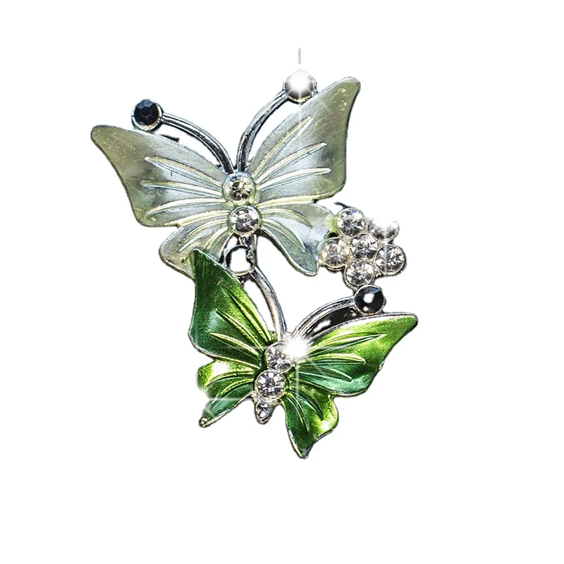 AmazonAmazon Hot Sale Car Air Freshener Decorative Double Butterfly Car Vent Air Freshener Car Aromatherapy