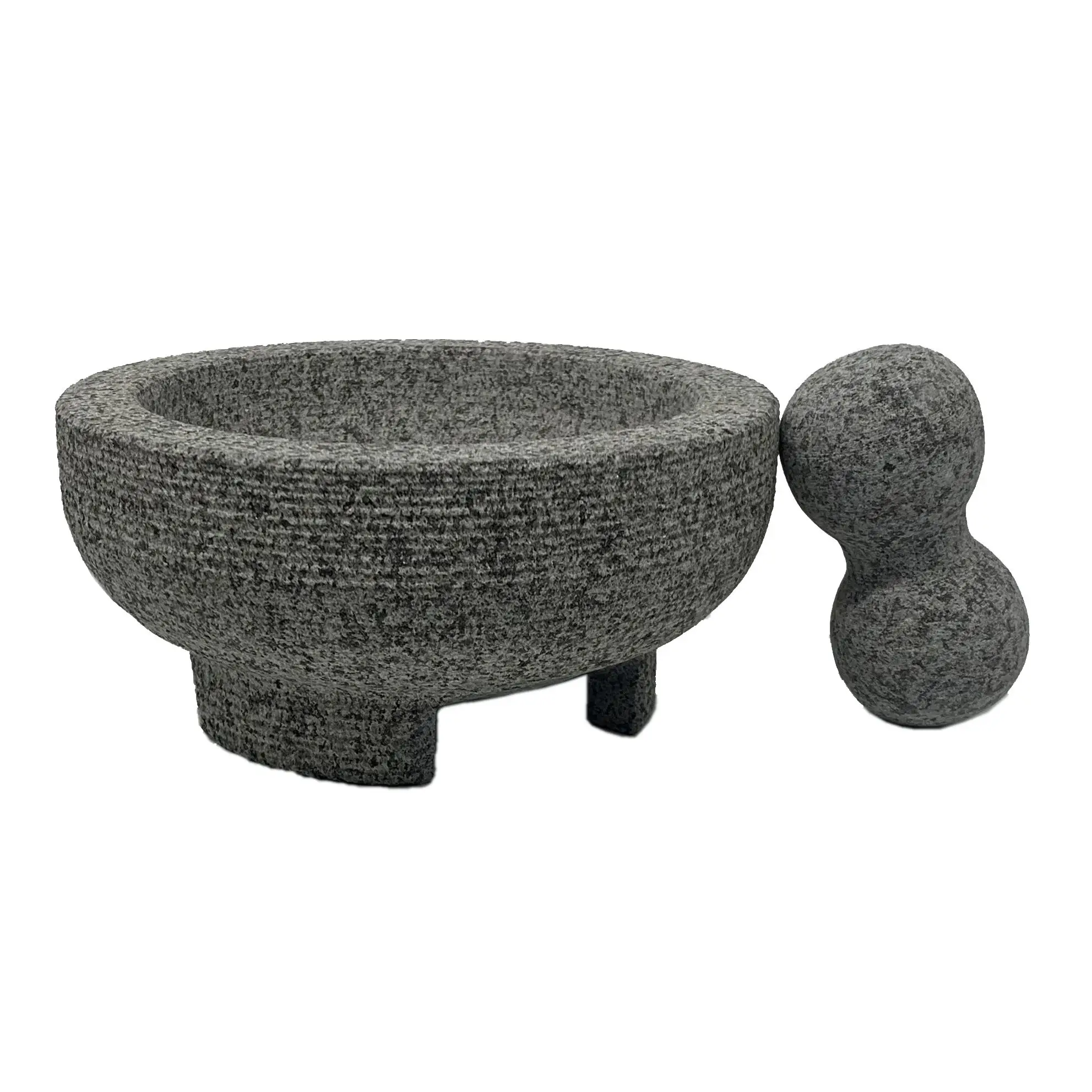 Natural granite stone Molcajete Tejolote Mortar and Pestle for Kitchen