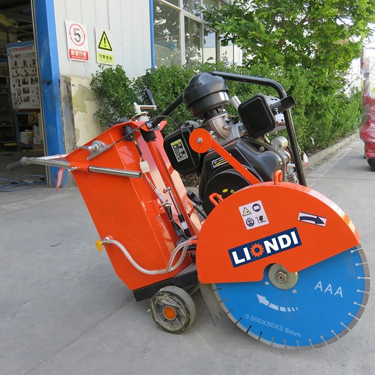 150mm Cutting Depth Hand Operated Concrete Asphalt Concrete Road Saw Cutting Machine