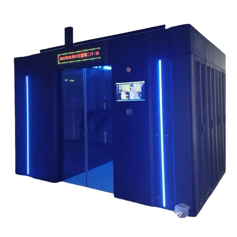 W-TEL Reliable Custom Design Metal Double Row  Module  Data Center with Precision Air Conditioner
