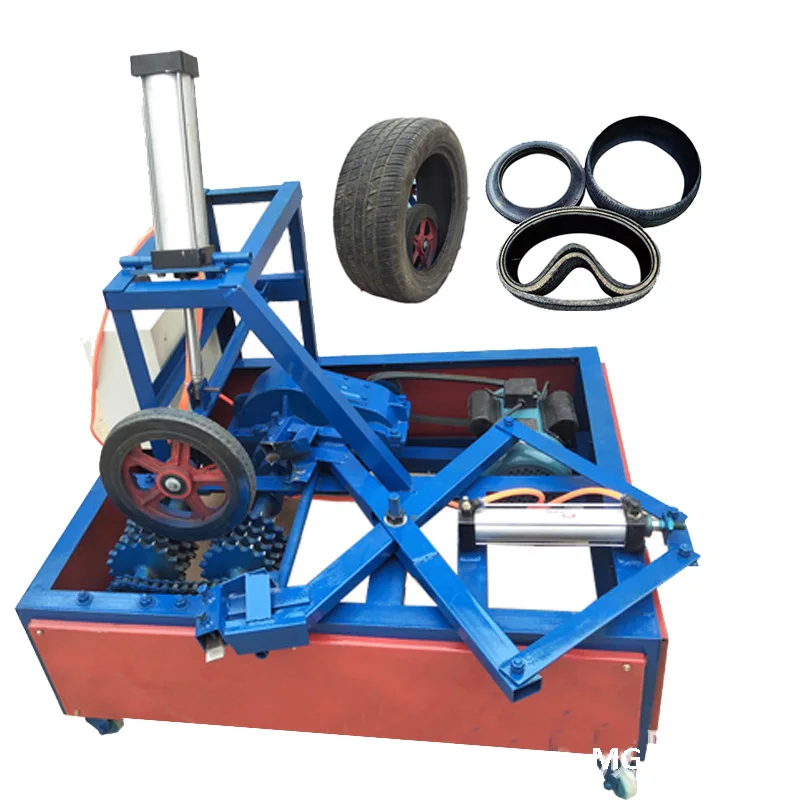 Tire Circle Cutter Shredder Old Car Rubber Tyre Cutting Recycling Processing Machine