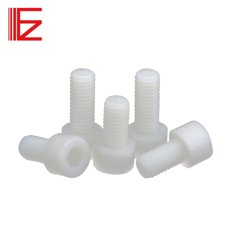 Hex SOCKET ROUND HEAD SCREW Natural color/black NYLON 66 HEX SOCKET screw Insulation screw