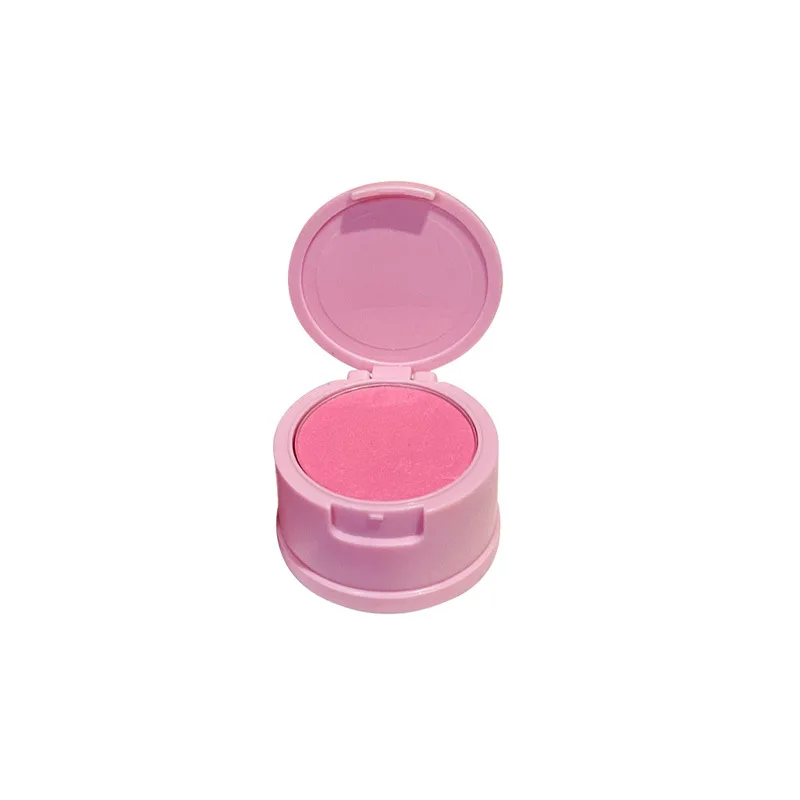 Customized Logo Waterproof Blusher Vegan Heart Shape Single Matte And Glitter Blush Private Label Compact Powder Blush