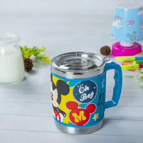 12oz Wholesale Cute Cartoon 3D Vacuum Flask Personalized Stainless Steel Insulated Coffee Mug for Kids for School Drinkware