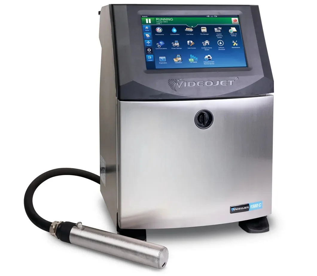 Factory price High Quality VJ 1580+ Continuous Inkjet Printer Online Industrial Inkjet Coding Machine
