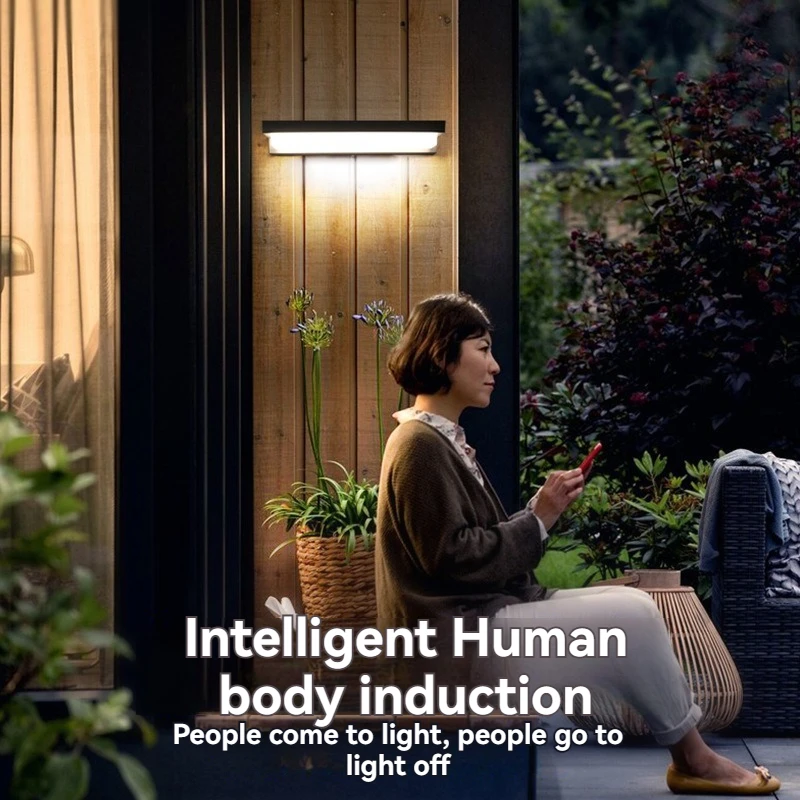 Custom IP65 Waterproof Solar Sensor Wall Lamp Solar Powered LED Wall Lamp LED Outdoor Garden Wall Light