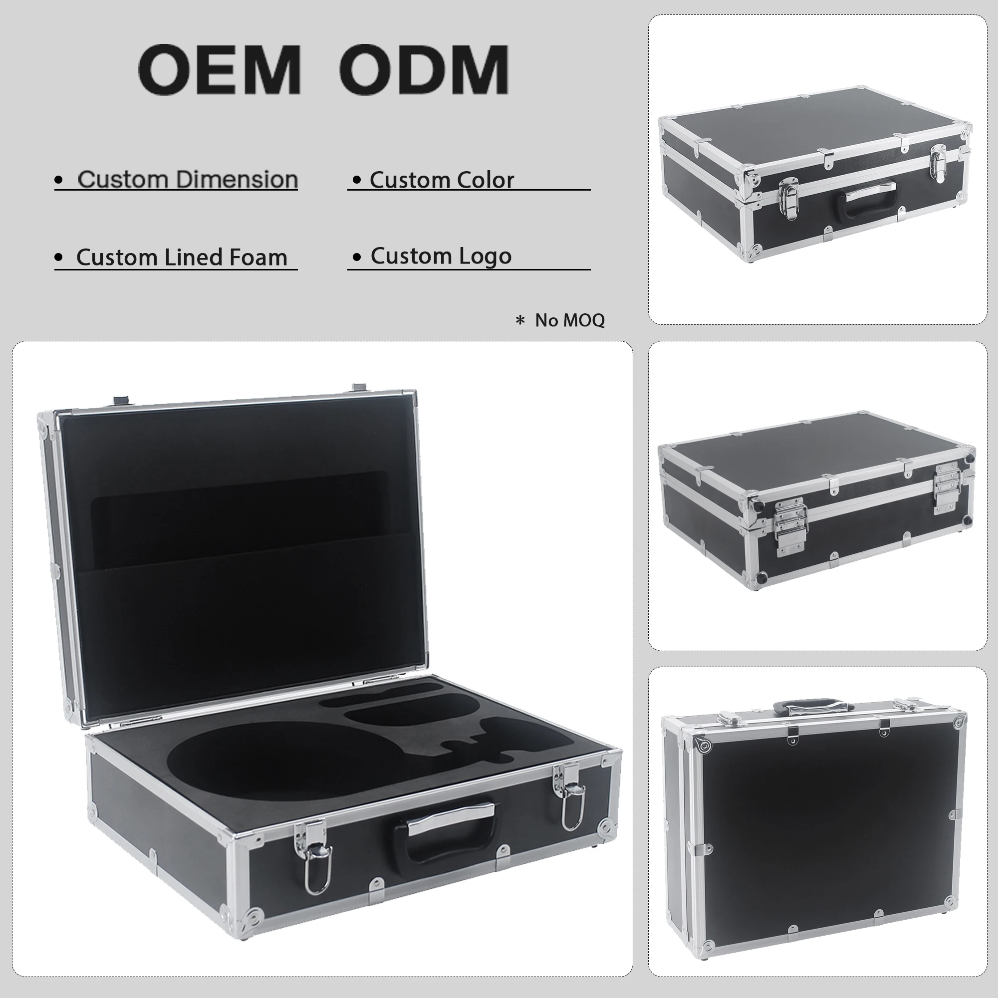 Ningbo Uworthy Supply Hot Sale Custom Size Hard Aluminum DJI Storage Case Instrument Case with Combination Lock