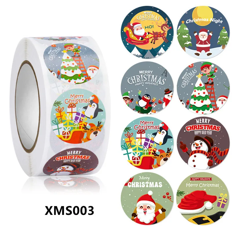 Personalized Sticker Roll Labels for Your Patronage Christmas Gifts Packaging Sticker PVC Self Adhesive Thank You Gifts Sticker