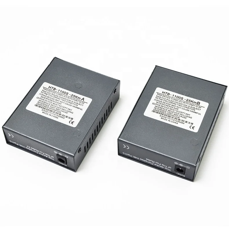 Netlink HTB-1100S 10/100M single mode 1310nm 1550nm 20Km rj45 fiber media converter HTB-1100S