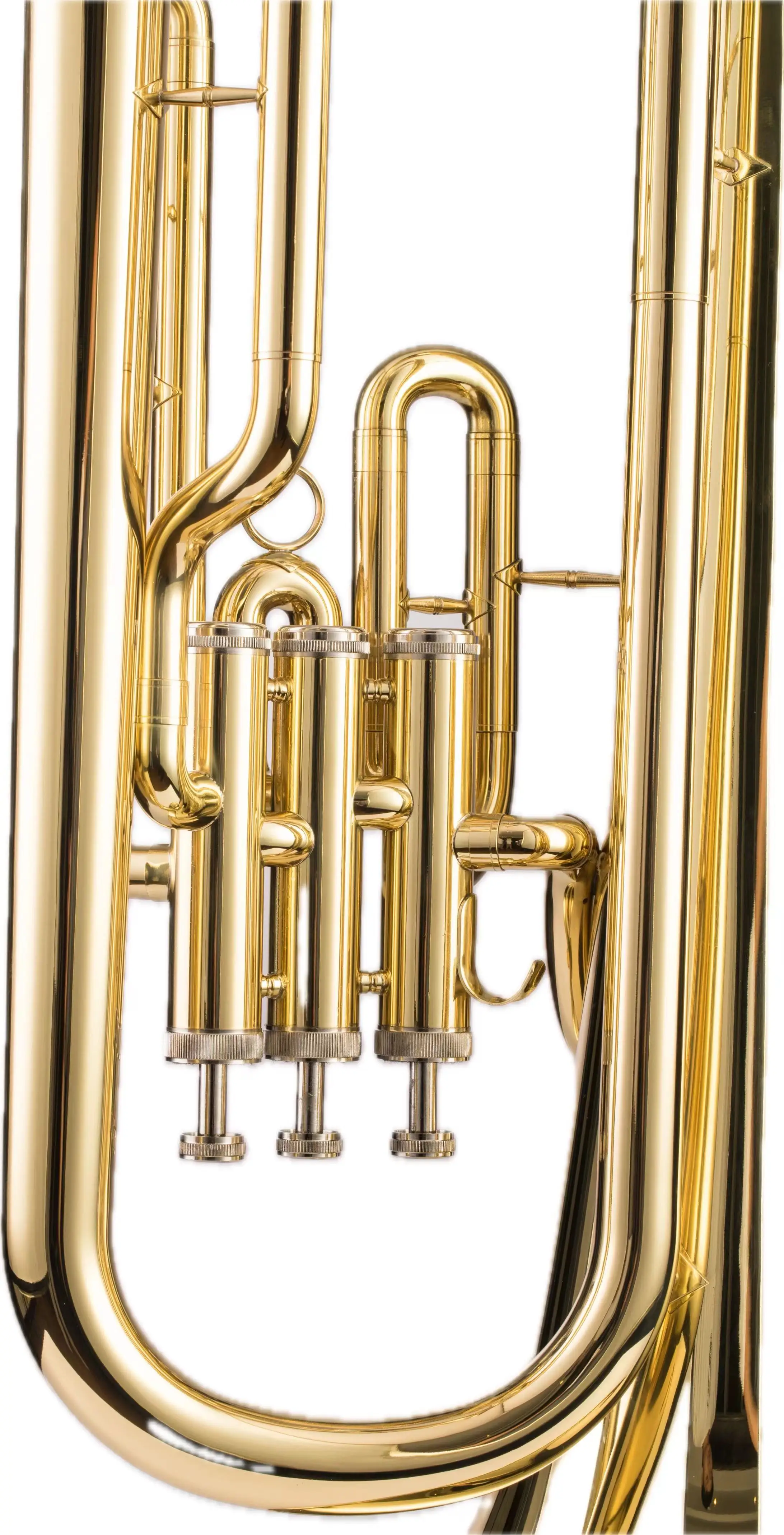 High grade 3 piston professional euphonium Bb brass material cupronickel valve gold lacquered euphonium tuba 28cn horn