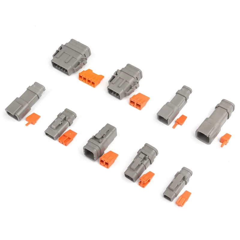 DTM04-2P-E007 DTM06-2S-E007 E007 series dtm connectors wire to wire male to female for auto