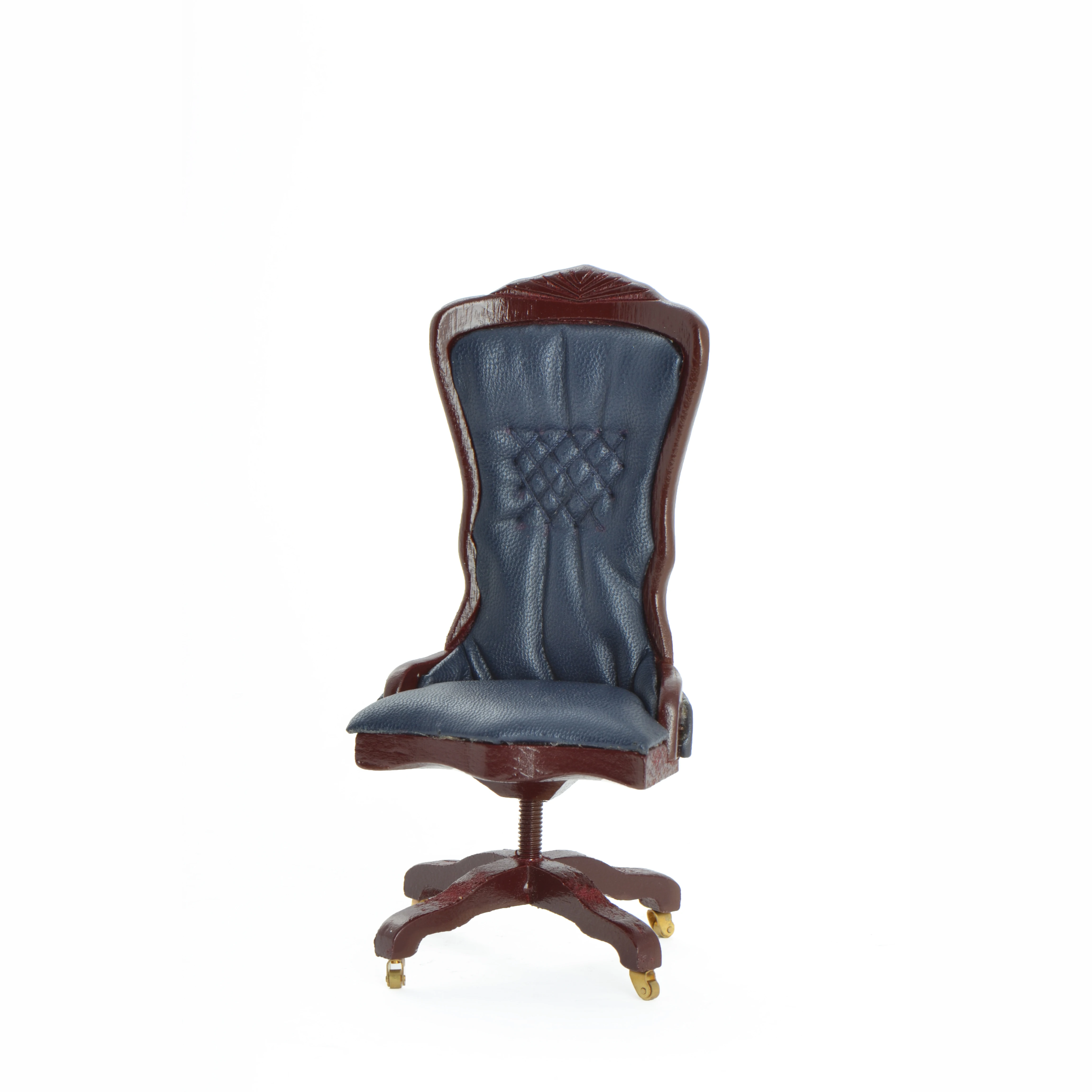 Doll house Office Chair Miniature Furniture Swivel Chair 1/12 scale Crafts micro scene ob11