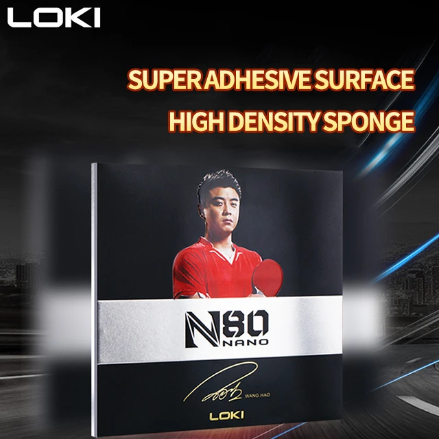 
LOKI N80 Custom Ping Pong Racket Pimples in Rubber ITTF Approved Table Tennis Rubber Mat Professional Wanghao 