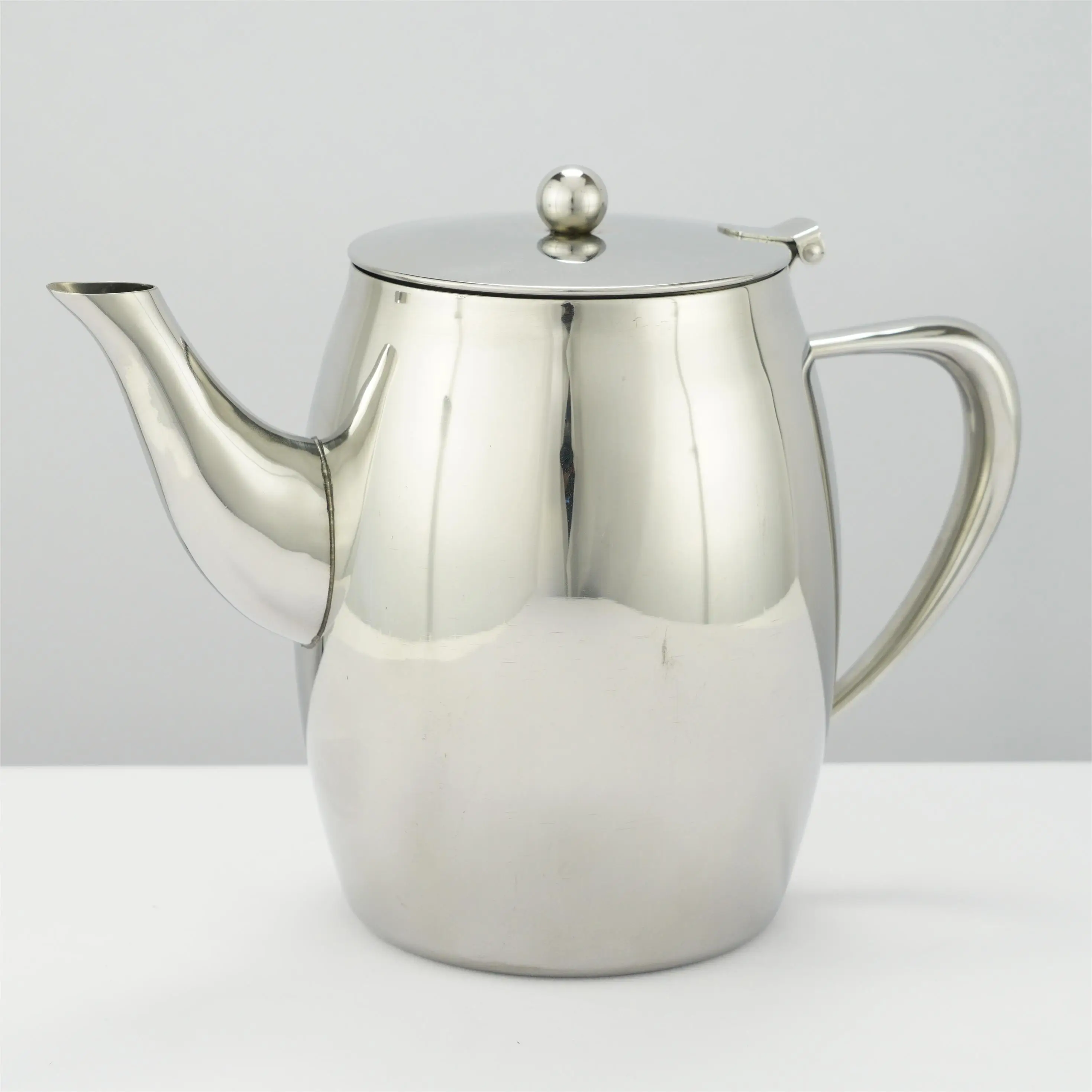 new design 2024 Factory quality Custom big oversize stainless steel mirror polishing luxury with lid tea pot