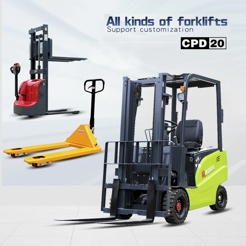 1.8ton New Battery Hydraulic Forklift Truck Stackused  Electric Forklift With Attachment