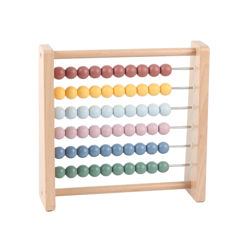 Wooden Montessori Toys Kids Math Learning Abacus Bead Educational Games Wooden Arithmetic Beads Toys