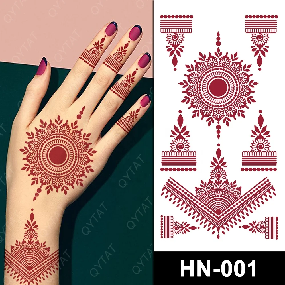 Waterproof High Quality Special Temporary Brown Henna Tattoo