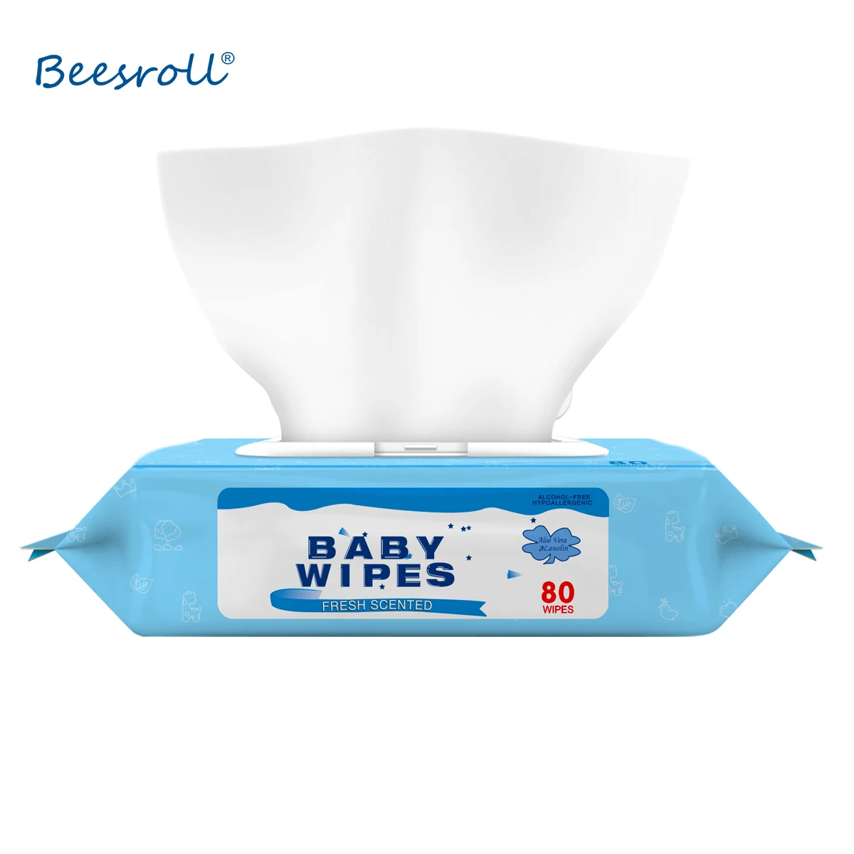 Disposable Baby Wipes Organic Babywipes Sensitive Ph Balance Wipes Baby Wet Wipes Natural Cotton
