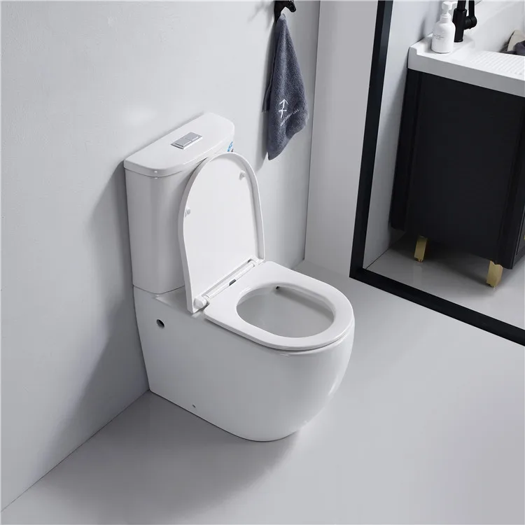 Hot Sale Australian Standard Wholesale Bathroom WC Ceramic Floor Toilet Bathroom Two Piece Toilet