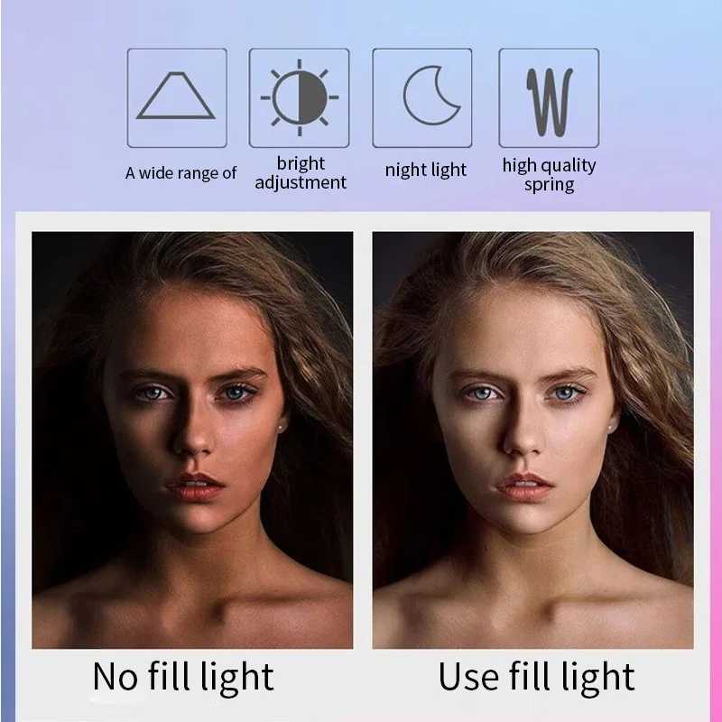 3 Levels Lighting Luminous Ring Clip Pocket Mini Mobile Phone LED Ring Fill light