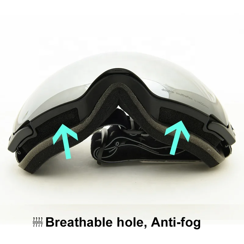 
Visual Anti Glare UV Protection Anti-fog UV400 Magnet Adult Ski Snow Goggles Spherical 