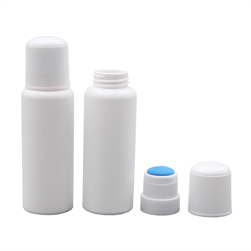 60ml HDPE Plastic Squeeze Stamp Cleaner Sponge Felt Daubing Sponge Applicator Bottle With Screw Cap For Ethanol Based Liquid