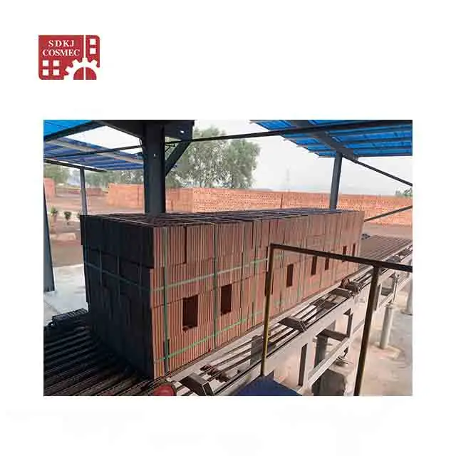 Fully automatic clay brick production line machinery with vacuum extruder & robot stacking machine for clay brick