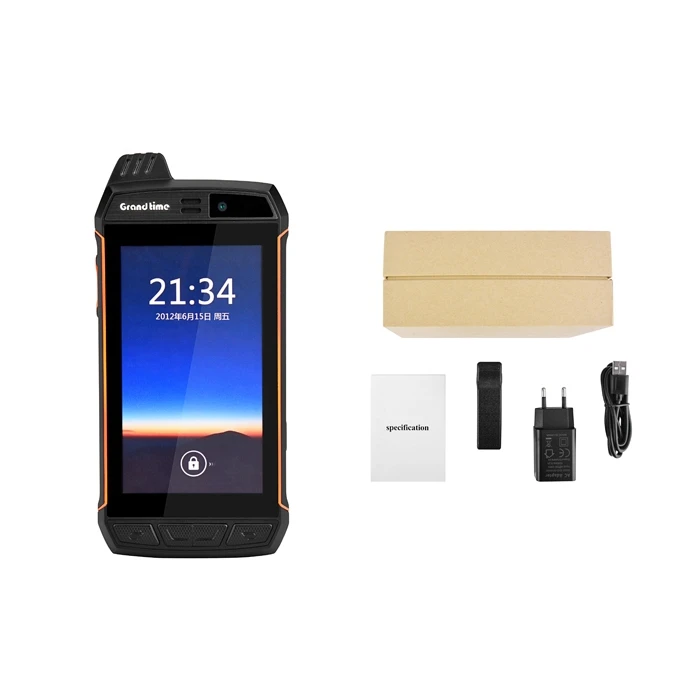 4 дюймовый сенсорный экран grandtime Dual SIM карты, работает от сети IP РАДИОТЕЛЕФОНА Walkie Talkie “иди и портативные рации двухстороннее псу радио с GPS Встроенная Lora