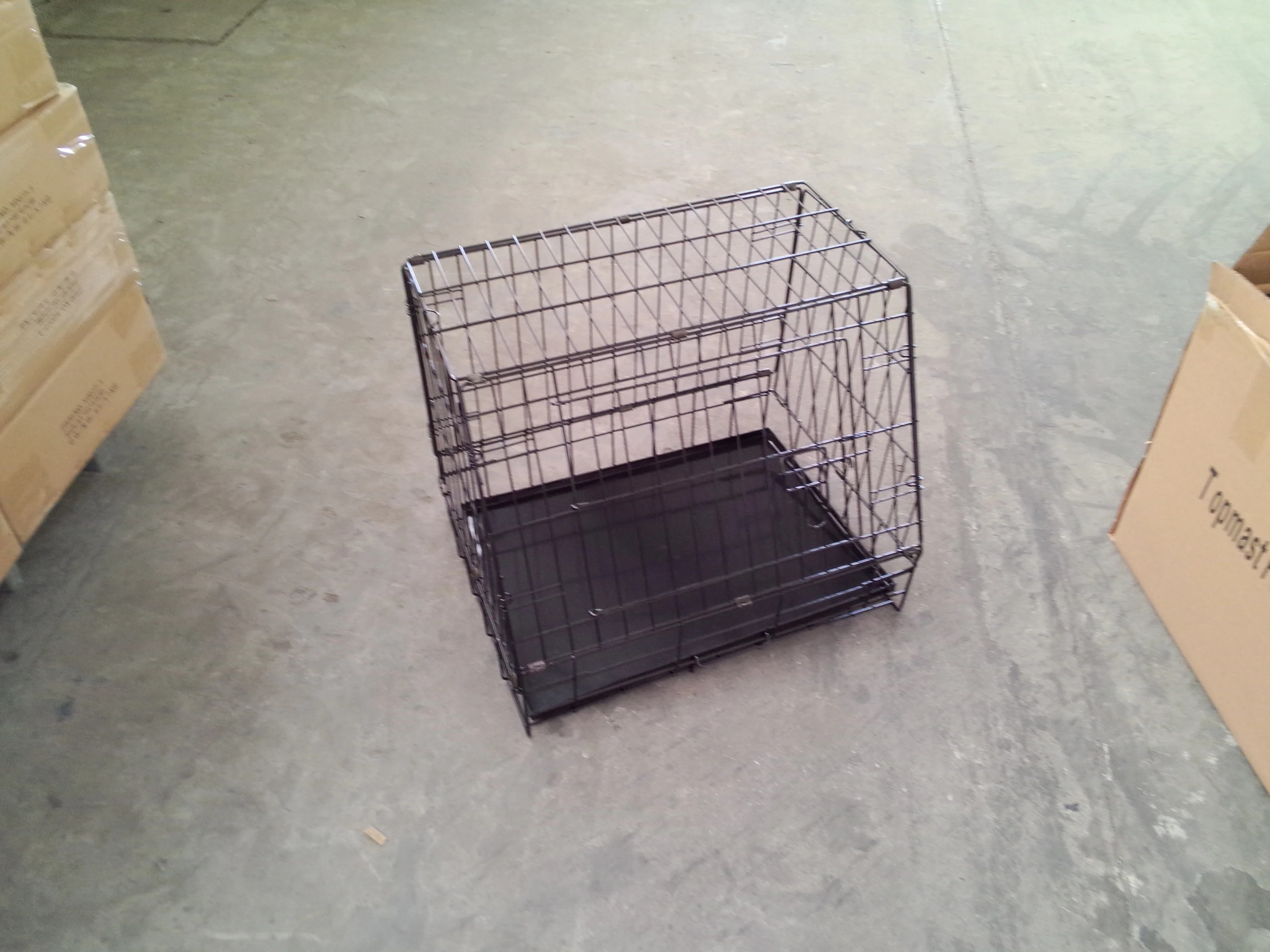 
Large 36 Inch Foldable Breeder Puppy Kitten Rabbit Training Cage With Bottom Wire Grid Mesh Floor 