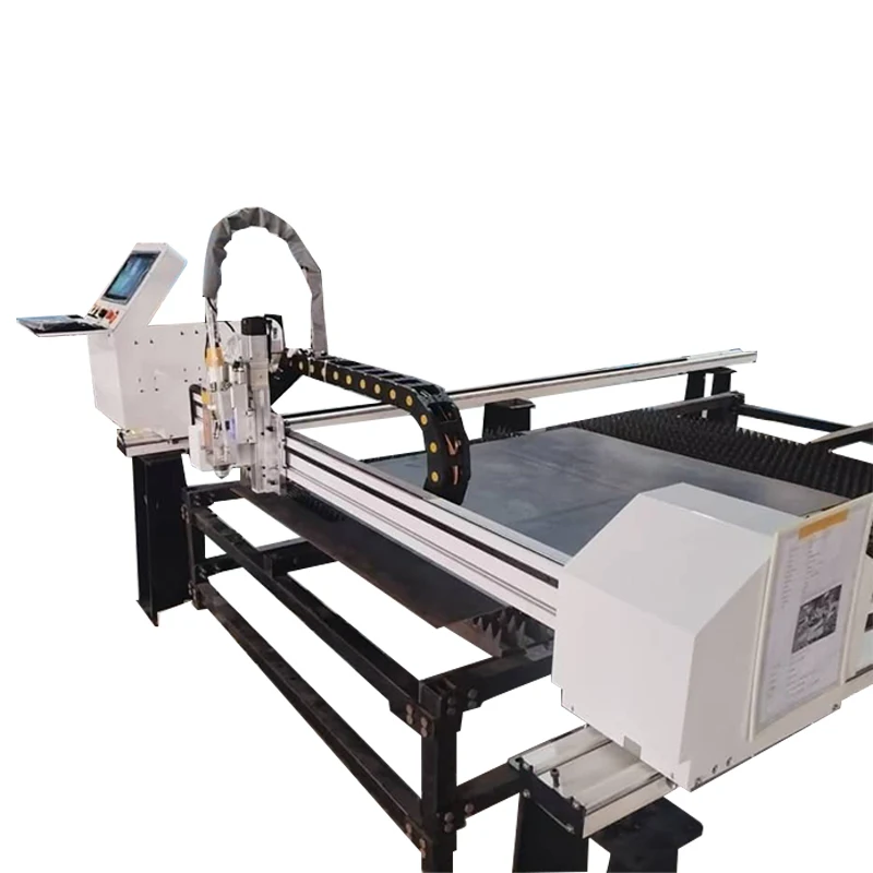 Portable Gantry Laser Cutter Fiber Laser Cutting Machine 1000W-3000W Raycus IPG Stone Crystal Used Condition Core Components