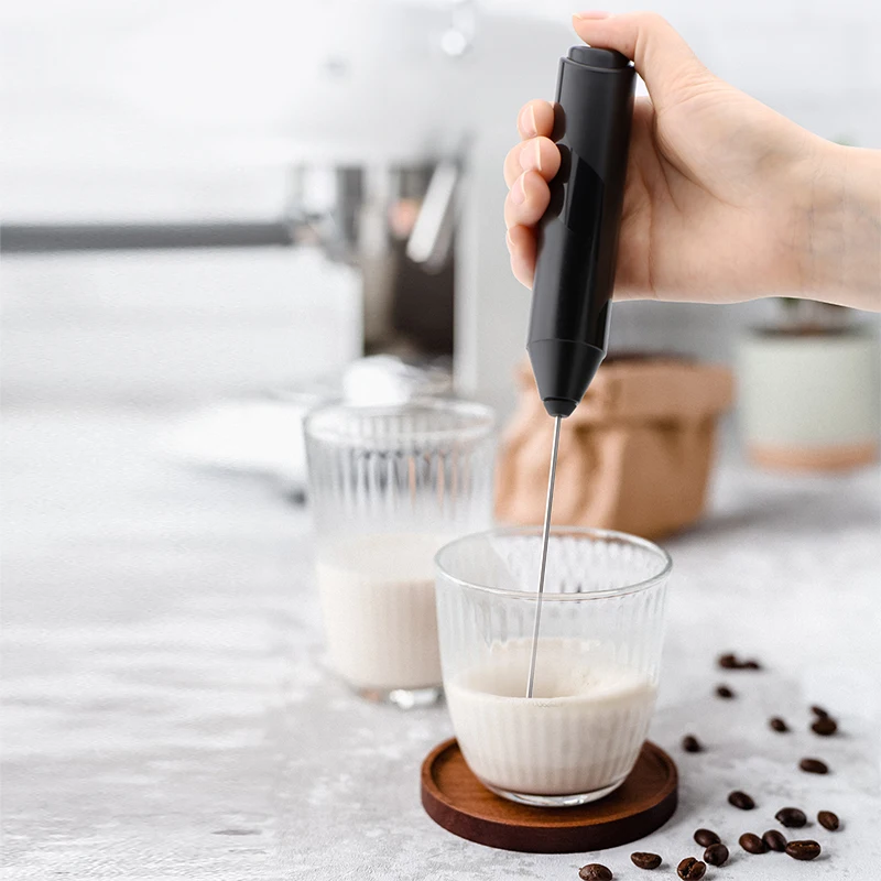 Home Use Milk Coffee Blender Stainless Steel Mini Whisk Milk Frother Hot Sales New Style Handheld Electric Egg Beater