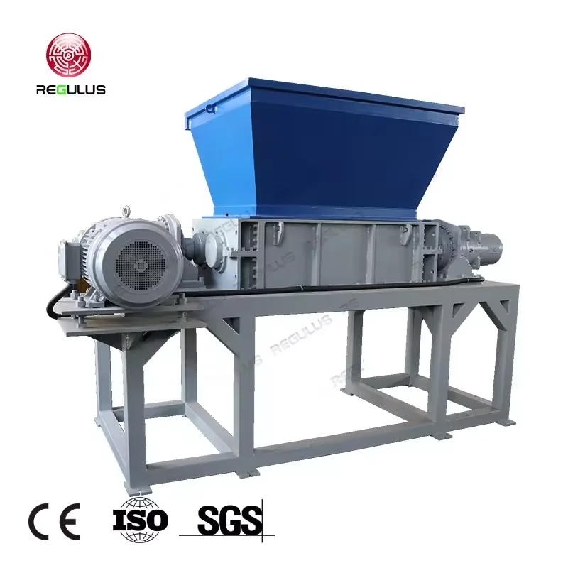 Industrial Wastes Cardboard Plastic Shredder Machine Recycling Double Shaft Paperboard Shredder Machine